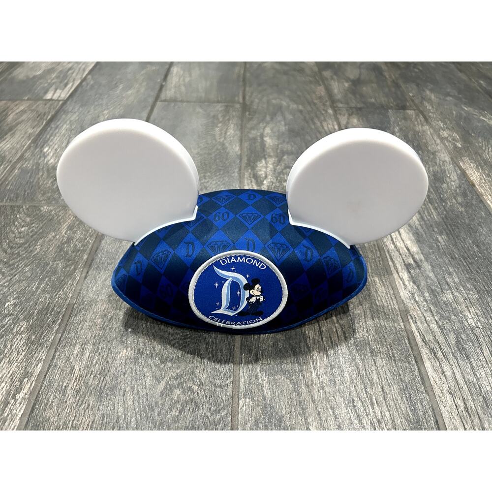 GENTLY USED 60TH ANNIVERSARY "DISNEY CELEBRATION" HAT/EARS